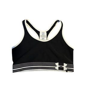 Under Armour Women's Black Sports Bra Compression Heat Gear Medium